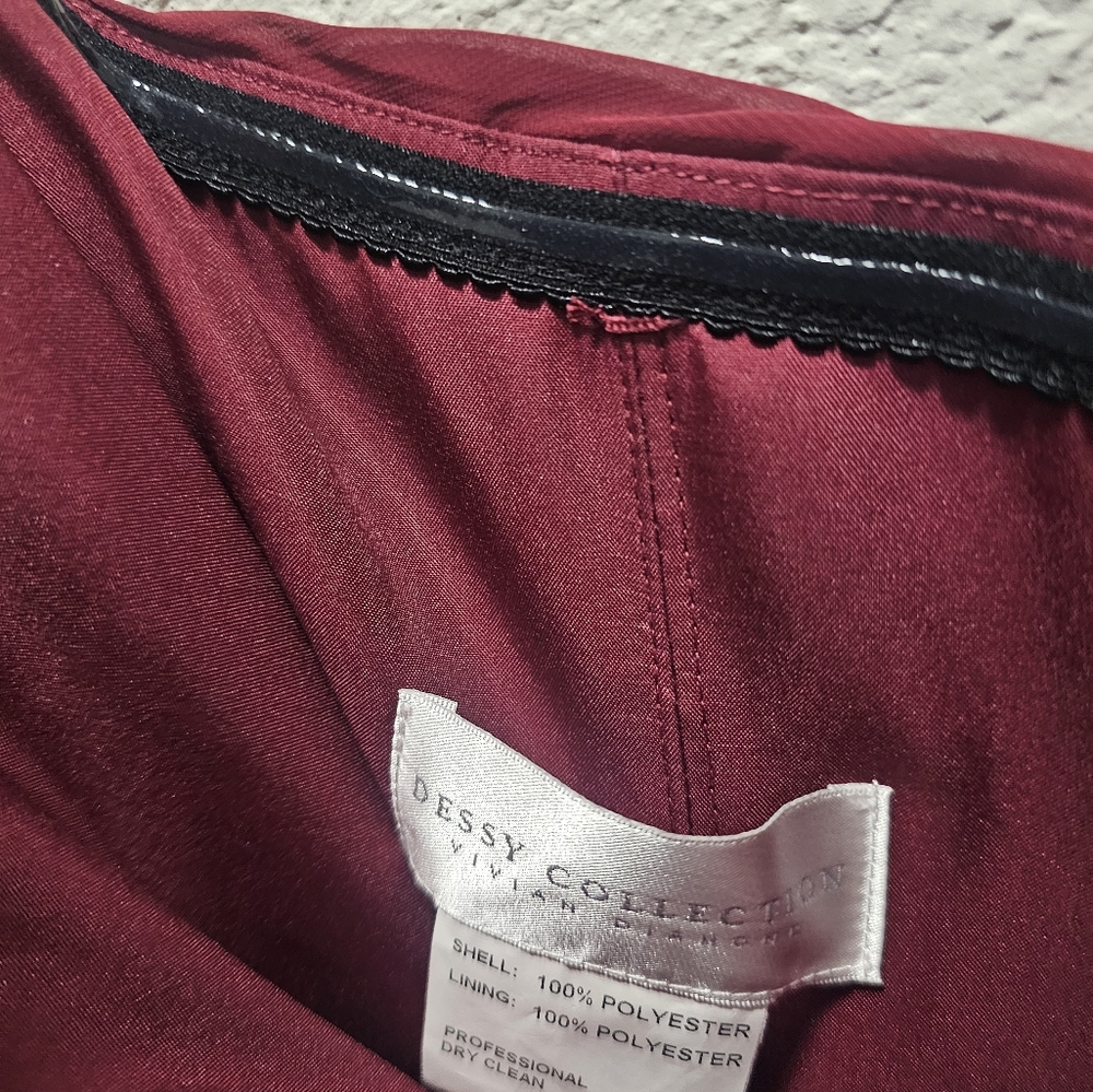 Full length dress strapless  lux chif size 6